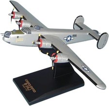 USAAF Consolidated B-24J Liberator Silver Desk Top WW2 Model 1/72 SC Airplane picture
