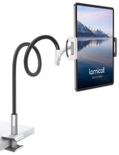 Lamicall Gooseneck Tablet Holder Mount : Flexible Arm Clip Stand Black  picture