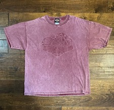 Rare Vintage 1990s Embossed Harley Davidson Made In USA Penn State T-Shirt XL picture