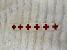 Vintage American Red Cross Uniform Insignia Patch Strip 6 Uncut picture