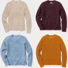 Women's Heritage Waffle Stitch Crew Sweater Cotton Knit  picture