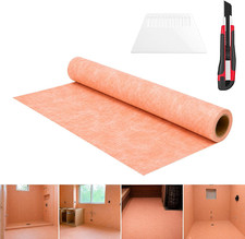 Professional Waterproof,3.3Ft X 49.21Ft(162.4 Sq Ft),Membrane 25.6Mil,For Shower picture