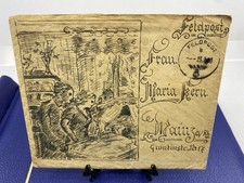 WW2 German Hand-Drawn Illustrated Feldpost Cover 1940 Mainz Artillerie Abt 751. picture