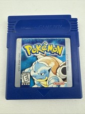 Pokemon Blue Version Nintendo Game Boy Authentic OEM Cartridge Tested Saves picture