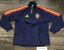 NWT adidas Spain Home Anthem Jacket Blue JZ2253 Men’s Size Large Retail $120 picture