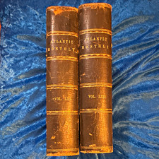 1888 Antique Atlantic Monthly  LXI & LXII Complete Year Henry James Aspern 1st picture