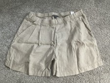James Perse Women’s Casual Linen Shorts Beige Size 2 picture