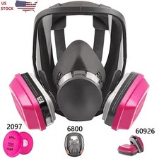 Full Face Gas Mask Painting Spraying Respirator w/Filters for 6800 Facepiece USA picture