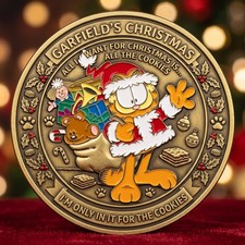 New Garfield Christmas 2026 Gift For Fan Commemorative Coin GN07 picture