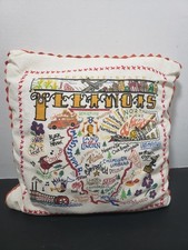 RARE CATSTUDIO 12 X 12 PILLOW ILLINOIS Some Marks Please See Pictures picture