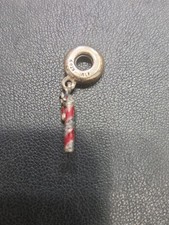 Authentic  Pandora Charm 796382en39sprkling Candy Cane Berry Red Enamel picture