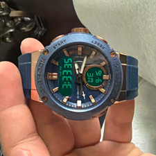 Casio G-SHOCK Analog/Digital Shock-Resistant Quartz 200m Blue Resin picture