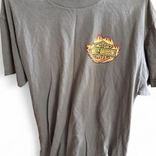 Harley-davidson Men's Grey and Khaki T-shirt picture