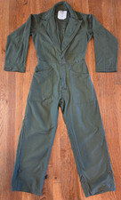 Vintage 1985 US Military OG-107 Cotton Sateen Coveralls Boilersuit Small Medium picture