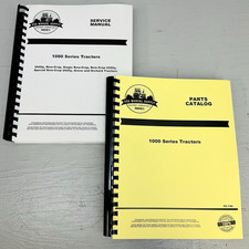 Service Manual Parts Catalog Set for John Deere 1010 Tractors Tech Repair Shop picture