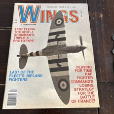 Wings Magazine February 1989 Vol 19 No 1 RAF Fighters Grumman XF3F-1 Sentry picture