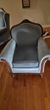 VINTAGE FRENCH PROVINCIAL BERGERE ARMCHAIR picture