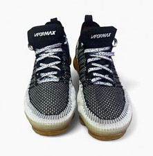 Nike Air VaporMax Flyknit 2 Safari Mid Top FlyKnit Black/White 942842-106 picture