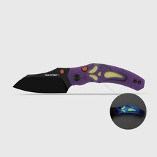 KIZER HALLOWEEN PURPLE G10 MINI BULLDOG V3672SBDHW1 picture