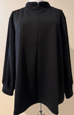 TALBOTS Womens Passport Ponte Zip Mockneck Shirt Top NWT - Sz XL Extra Large picture