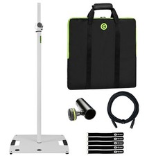 Gravity GLS431W DJ Stage Lighting Stand w Square Steel Base in White Package picture