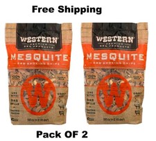 Western Premium BBQ Products Mesquite BBQ Smoking Chips, 360 Cu in picture