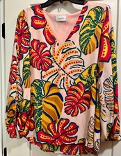 Style Floral Print Deep V-Neck Lantern Sleeve Women’s Top picture