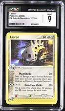 CGC 9 Lairon 37/109 EX Ruby & Sapphire 2003 Pokemon Card picture