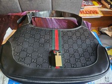 Gucci Jackie 1961 Hobo Bag Black Canvas/Leather NR picture