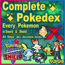 COMPLETE Pokedex Pokemon Home Sword and Shield Galar🌟6iv Shiny Non Shiny picture
