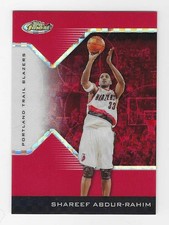 2004-05 Topps Finest Red Xfractor Shareef Abdur-Rahim Parallel Card-#/99 picture