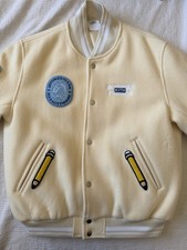 Kith x Invisible Friends Varsity Jacket Cream | Size Large | Authentic | New picture