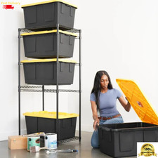 SafeRacks Storage Bin Rack 5-Tote Capacity 50 lb Per Shelf, Bins Not Included picture
