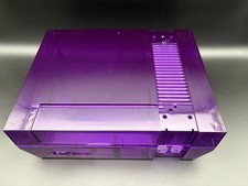 Premium Bitfunx NES Shell Replacement — Clear / Clear Purple / Clear Black picture