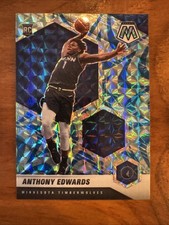 2020-21 Panini Mosaic - Rookie Anthony Edwards #201 Reactive Blue Prizm (RC) picture