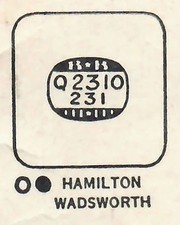 HAMILTON : HASTINGS - Square w/Radius Corners 23.1mm x 23.1mm picture