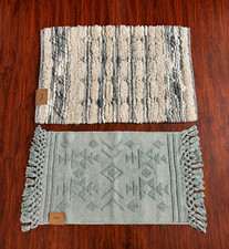 NWT HTF Two Cost Plus World Market 20 x 30 Bath Mats picture