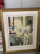 SUSAN RIOS Serigraph Signed Numbered RARE Ltd Edition A Lazy Afternoon - CAT picture