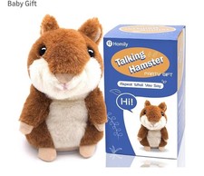 Homily Talking Hamster Repeats What You Say Plush Animal Toy Electronic Hamster picture