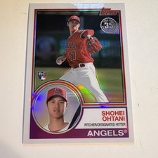 2018 Topps - Silver Pack 1983 Topps Design Chrome Series 2 Shohei Ohtani #51... picture