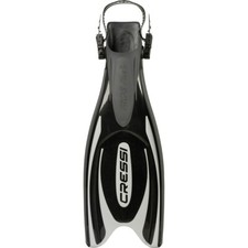 Used Cressi Frog Plus Open Heel Fins - Black-Small / Medium picture