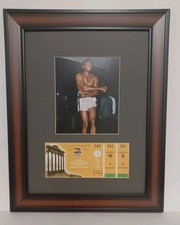 1960 Rome Olympic, Cassius Clay, Muhammad Ali Photo & Ticket Printed  Framed  picture