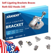 Dental Orthodontic Self-Ligating Brackets Braces Roth 022 Hooks 345&Buccal Tubes picture