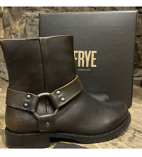 Frye Veronica Flex Harness Leather Studded Mid-Calf Zip Boot 9.5 M 41543 picture