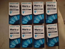 8-PACK: Bausch + Lomb Muro 128 5% Ophthalmic SOLUTION (1/2 oz) Exp: 2028+ picture