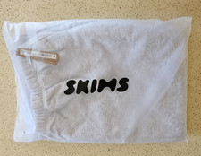 SKIMS Cotton Fleece Classic Straight Leg Pants Light Heather Grey XL NWT $88 picture