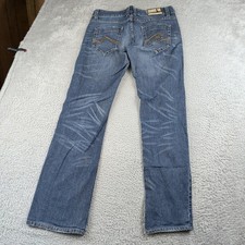 Bogner Fire + Ice Jeans Women 29 Blue Straight Leg Embroidered Denim Casual Logo picture