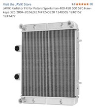 JAVIK Radiator Fit for Polaris Sportsman 400 450 500 570 Hawkeye 325 2004-2024 picture