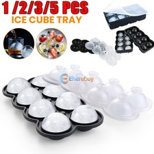 1/2/3/5 PCS 8 Cube Ice Tray Easy Demold Design Round Silicone Ice Cube Tray Bar picture