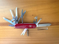 Victorinox Swiss Army Knife Champion Original 91mm Red 1975-91 w18 Tools picture